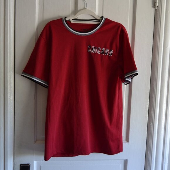 Carbon "Chicago" Embroidered Short Sleeve Jersey Tee Size Large - Picture 5 of 14